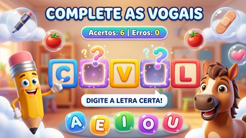 Complete as Vogais