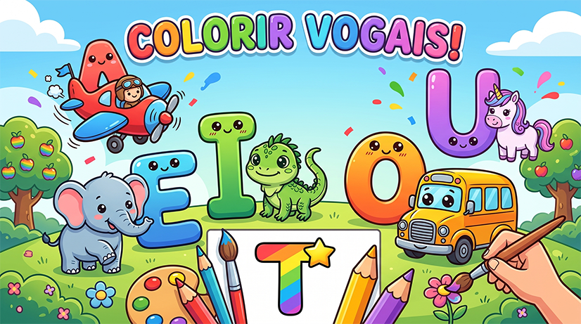 Colorir Vogais